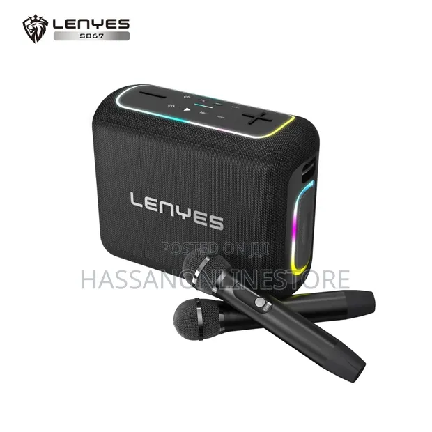 Lenyes S867 200W Wireless Karaoke Speaker + Mic 2 - 1