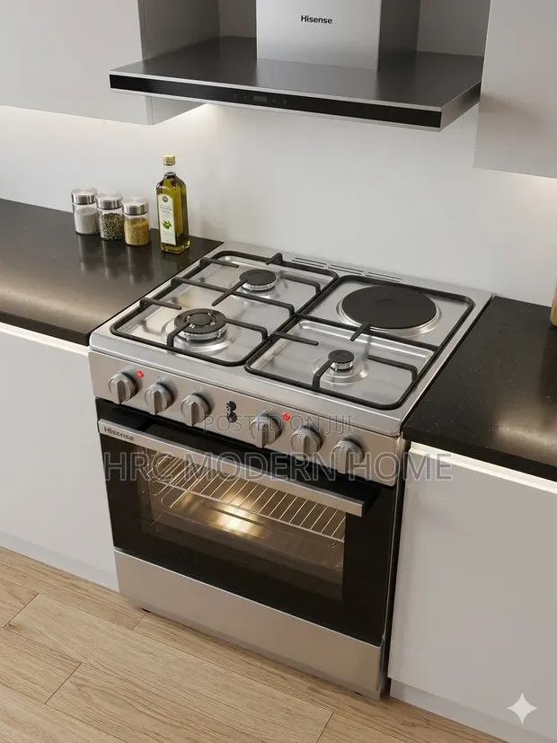 Hisense 50x50cm Gas + Electric Cooker (3 Gas + 1 Electric) - 1