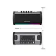 Lenyes S863 RGB LED TWS Bluetooth Speaker with Mic - 2