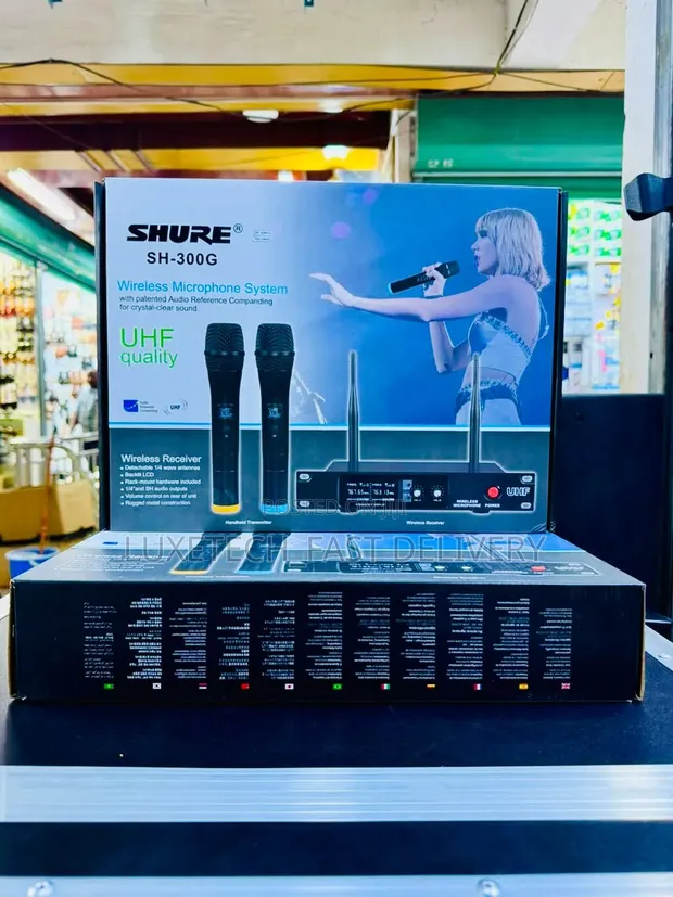 Shure SH-300G Dual UHF Wireless Microphone System - 1