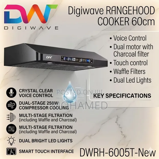 Digiwave 60cm Rangehood Cooker - 1