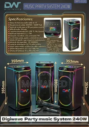 Digiwave Party System 240W with Microphones