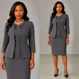 Women's Heavy Material Suit with Jacket - 2