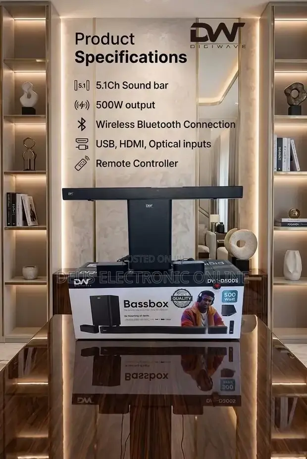 Digiwave 5.1ch Soundbar 500W - 1