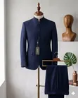 Premium Men's Mandarin Collar Suit - 2