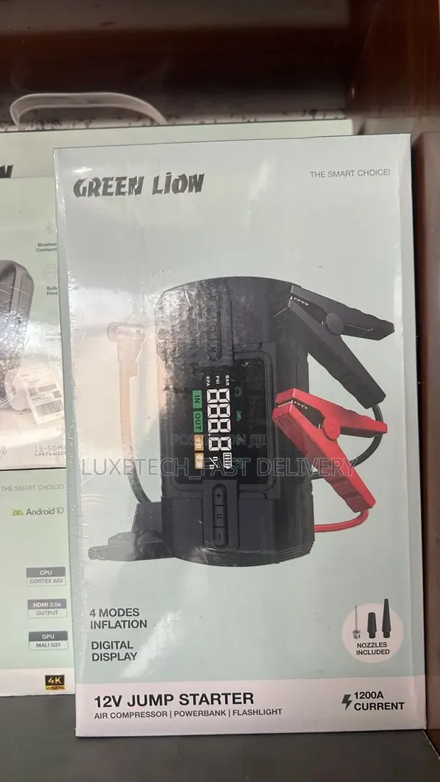 Green Lion 1200A Jump Starter & 150 PSI Air Compressor Power Bank - 1