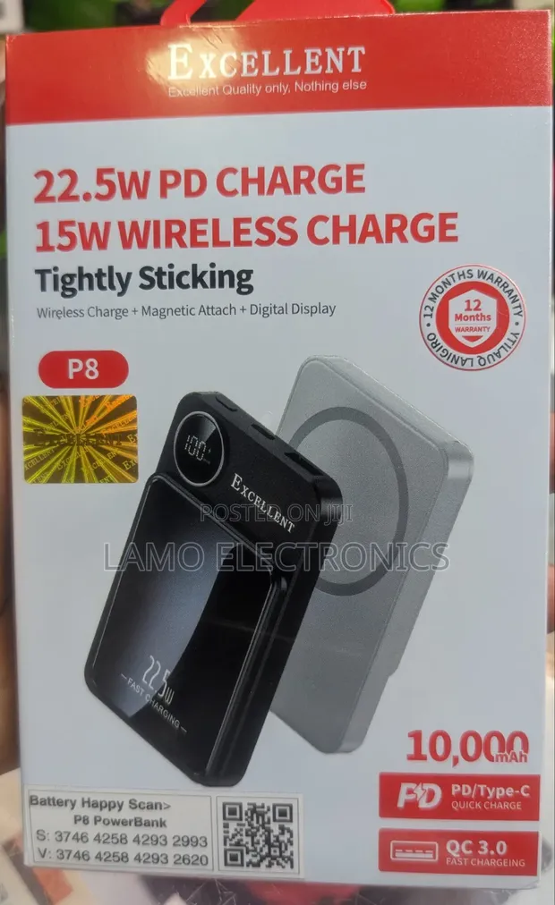 Excellent P8 Wireless Charging Power Bank 10000mAh - 1