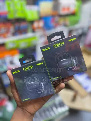 Black Raino Pods Wireless Earbuds
