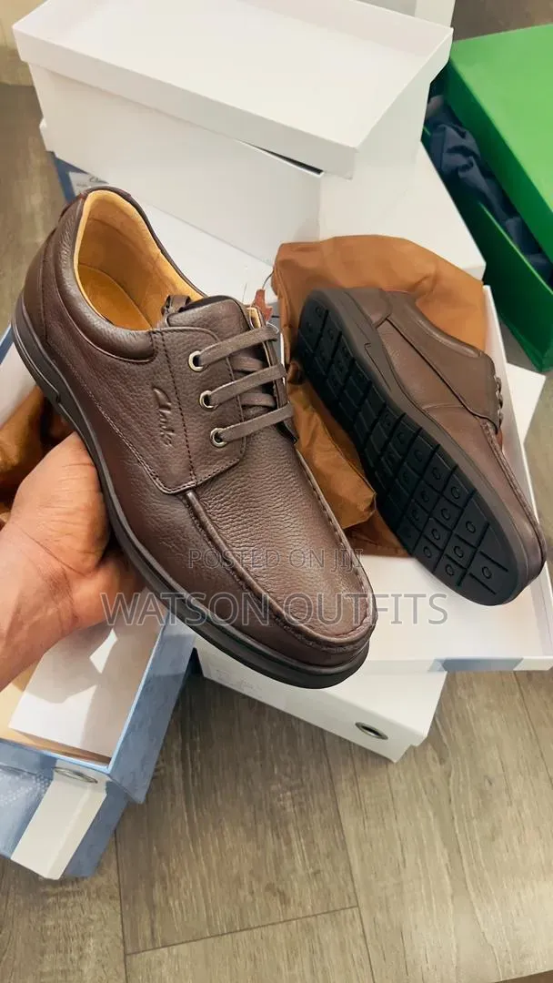 Viatu vya Clarks vya Wanaume vya Ngozi vya Kawaida - 1