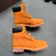 Supreme x Timberland Diamond Plate Waterproof Boots - 4