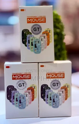Restocked Transparent Wireless Bluetooth Rechargeable Mouse