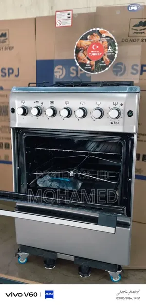 SPJ Gas Electric Cooker 60x60 (3 Gas + 1 Electric)