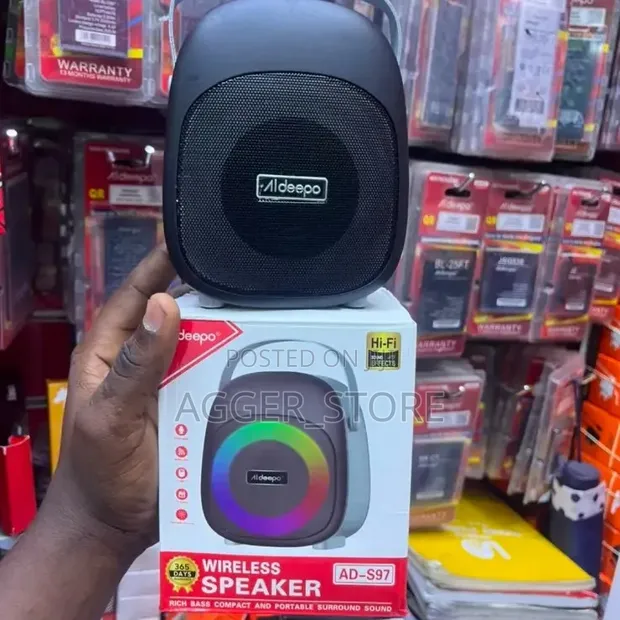 Aldeepo AD-S97 Wireless Bluetooth Speaker with RGB Lighting - 1