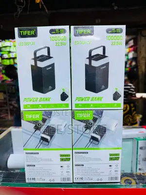 Tifer Power Bank 100000mAh with LED Display