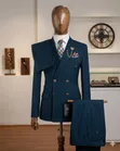 D Ro Slim-Fit Double Breasted Suit - 1