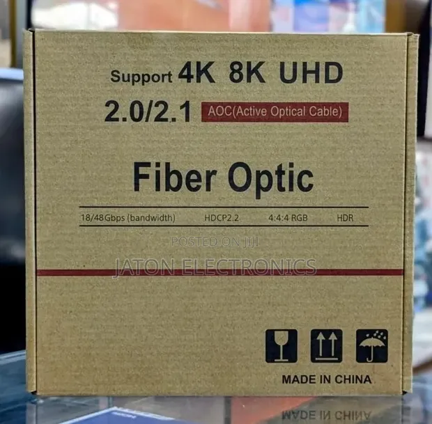 Brand New Fiber Optic Cable 4K/8K HDMI 2.0/2.1 - 50 Meters - 1