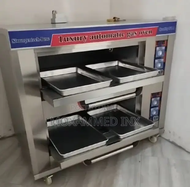 Commercial 2 Deck 4 Tray Gas Oven - 1