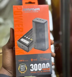 Amaya 30,000mAh Power Bank with Built-in Cables
