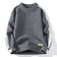 Men's Contrast Stripe Rib-Knit Sweater - 5