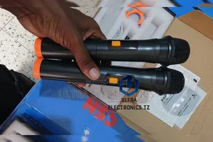 UHF Rechargeable Wireless Microphone Pair with Receiver