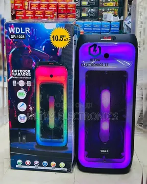 Wdrl Portable Rechargeable Speaker with Wireless Microphone