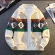 Korean Style Smart Casual Knit Cardigan Jacket - 1