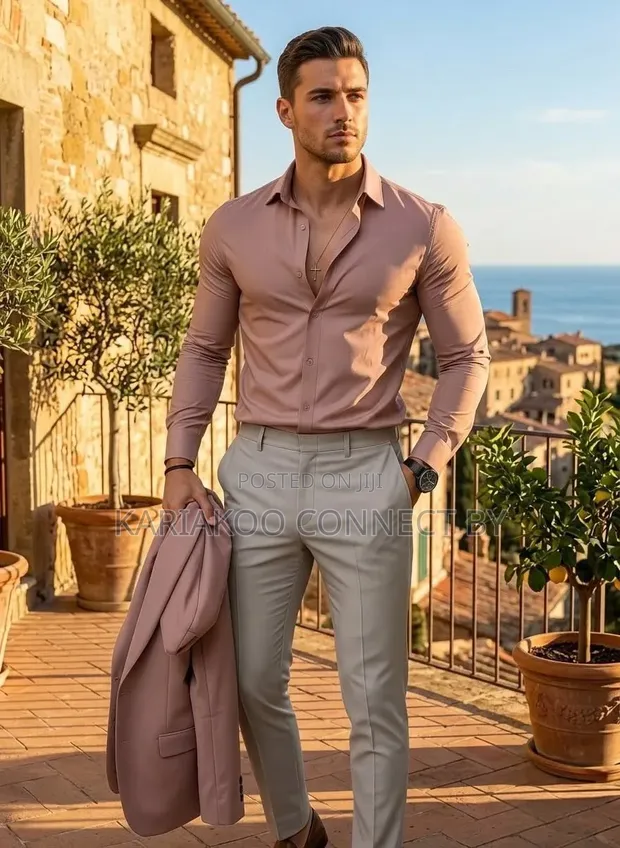 Premium Men's Slim-Fit Dress Shirts - 1