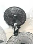18" Black Wall Fan with Remote - 1