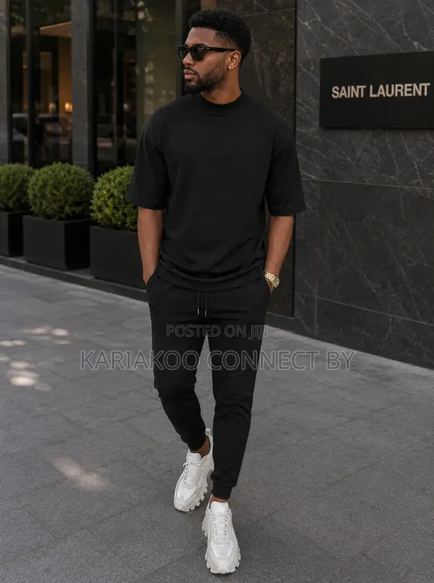 Men's T-Shirt and Trousers Set - 1