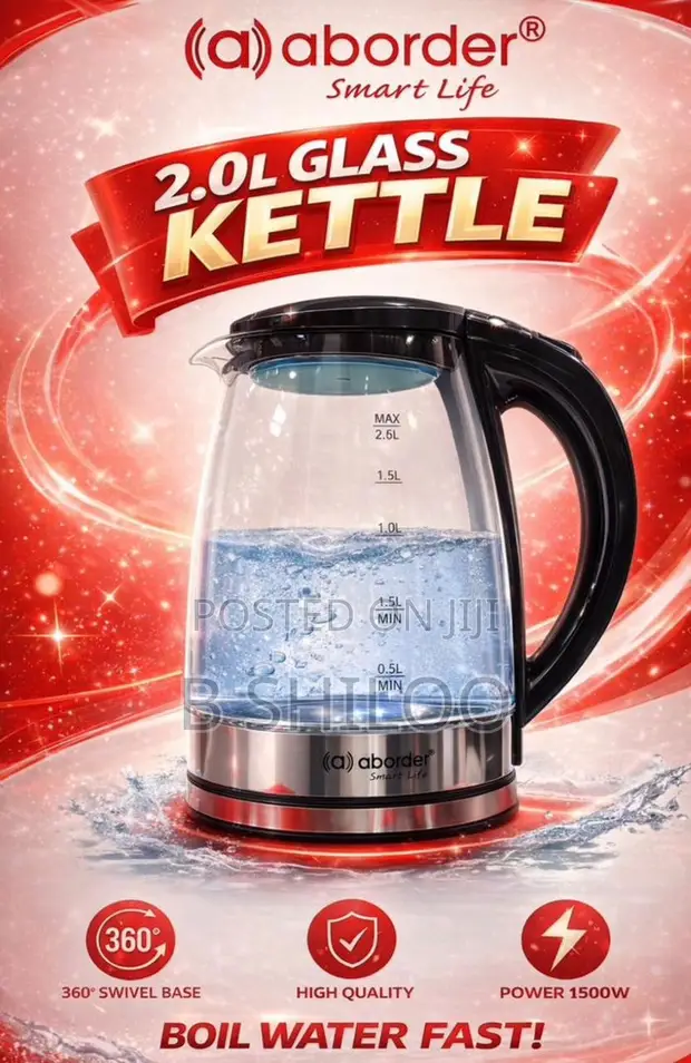 Aborder Electric Kettle 2.0L Glass - 1