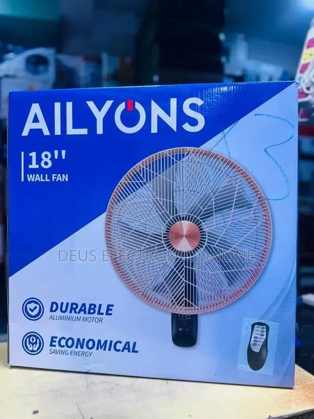 Ailyons 18" Pedestal Fan with Remote - 1