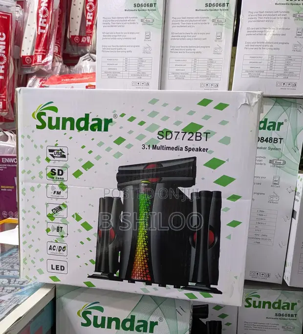 Sundar Subwoofer 3 Speaker System - 1