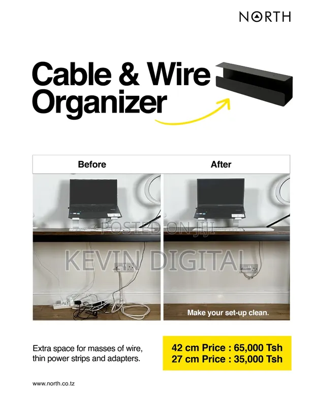 Cable Wire Organizer - 42cm & 27cm - 1