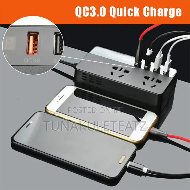 Car Power Inverter with AC and USB Ports - 1