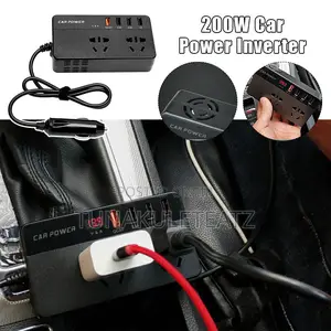 Car Power Inverter with AC and USB Ports