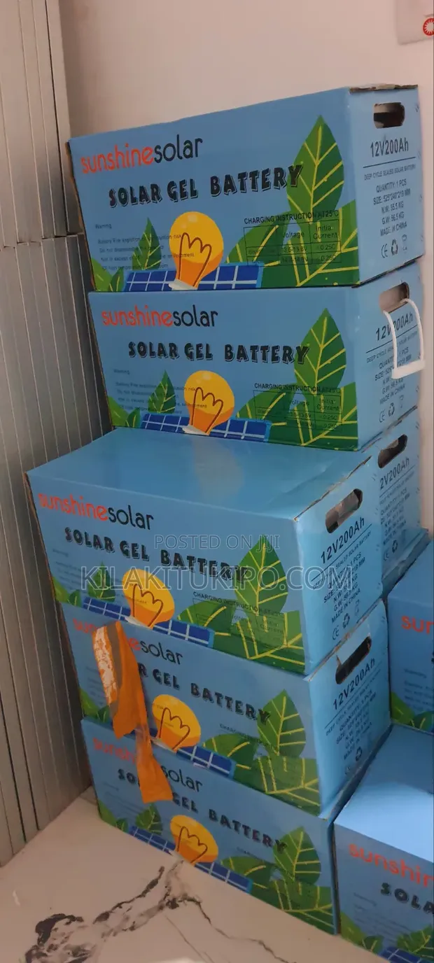 Solar Gel Battery 12V 200Ah Deep Cycle - 1