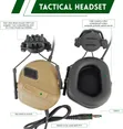 Atairsoft Tactical Headphones (Tan) - 1