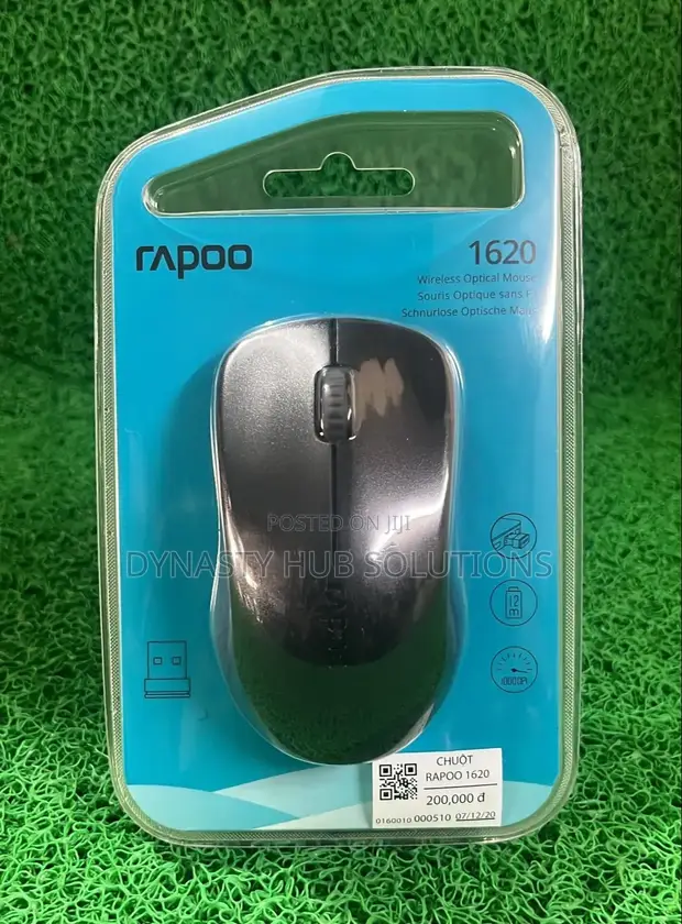 Rapoo 1620 Wireless Panya Nyeusi - 1