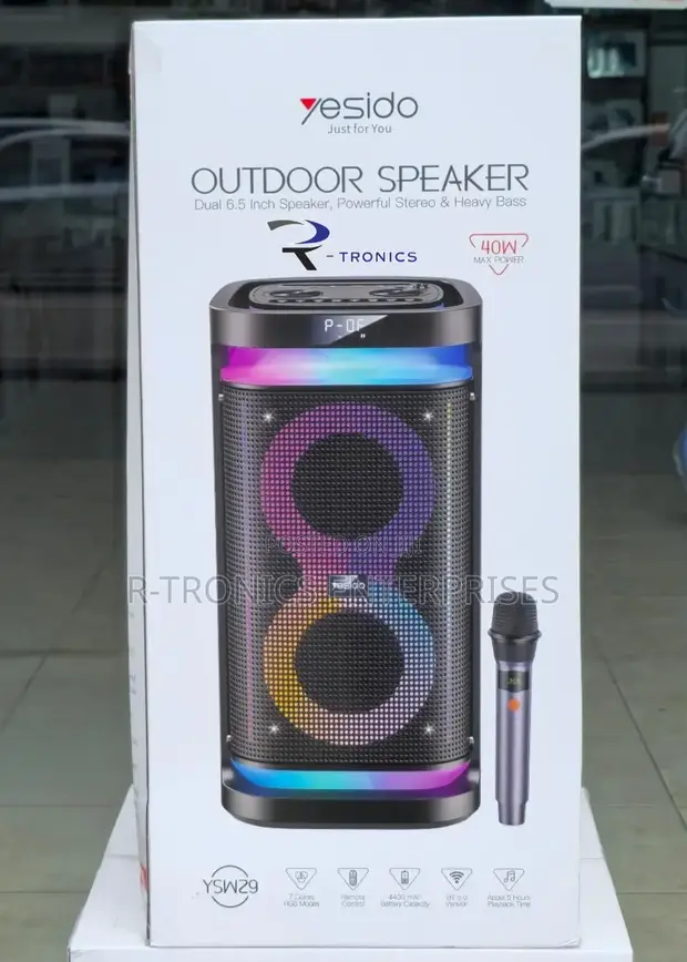 Yesido YSW29 40W Portable Wireless Bluetooth Speaker with Mic - 1