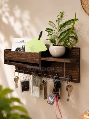 Key Holder Organizer with Wallet and Notebook Compartments