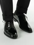 Classic Clarks Patent Leather Oxford Shoes - 3