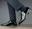Classic Clarks Patent Leather Oxford Shoes - 4