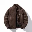 Premium Suede Bomber Jacket - 1