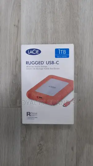 LaCie Rugged USB-C 1TB External Hard Drive