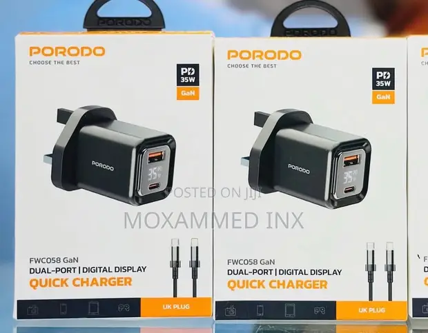 Porodo FWC058 35W Dual-Port GaN Quick Charger - 1