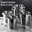 Polished Stainless Steel Ice Bucket 5L - 3