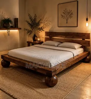 Modern Solid Wood Bed Frame