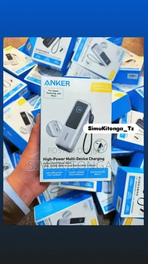 Anker Zolo Power Bank 25000mAh, 165W, Retractable Cables