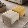 SofaSofa Yellow Fabric Storage Stool - 1