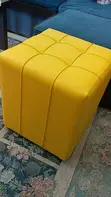 SofaSofa Yellow Fabric Storage Stool - 2